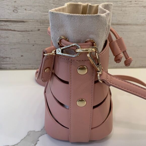 Madison West Vegan Leather Nesting Purse Pink - Picture 12 of 15